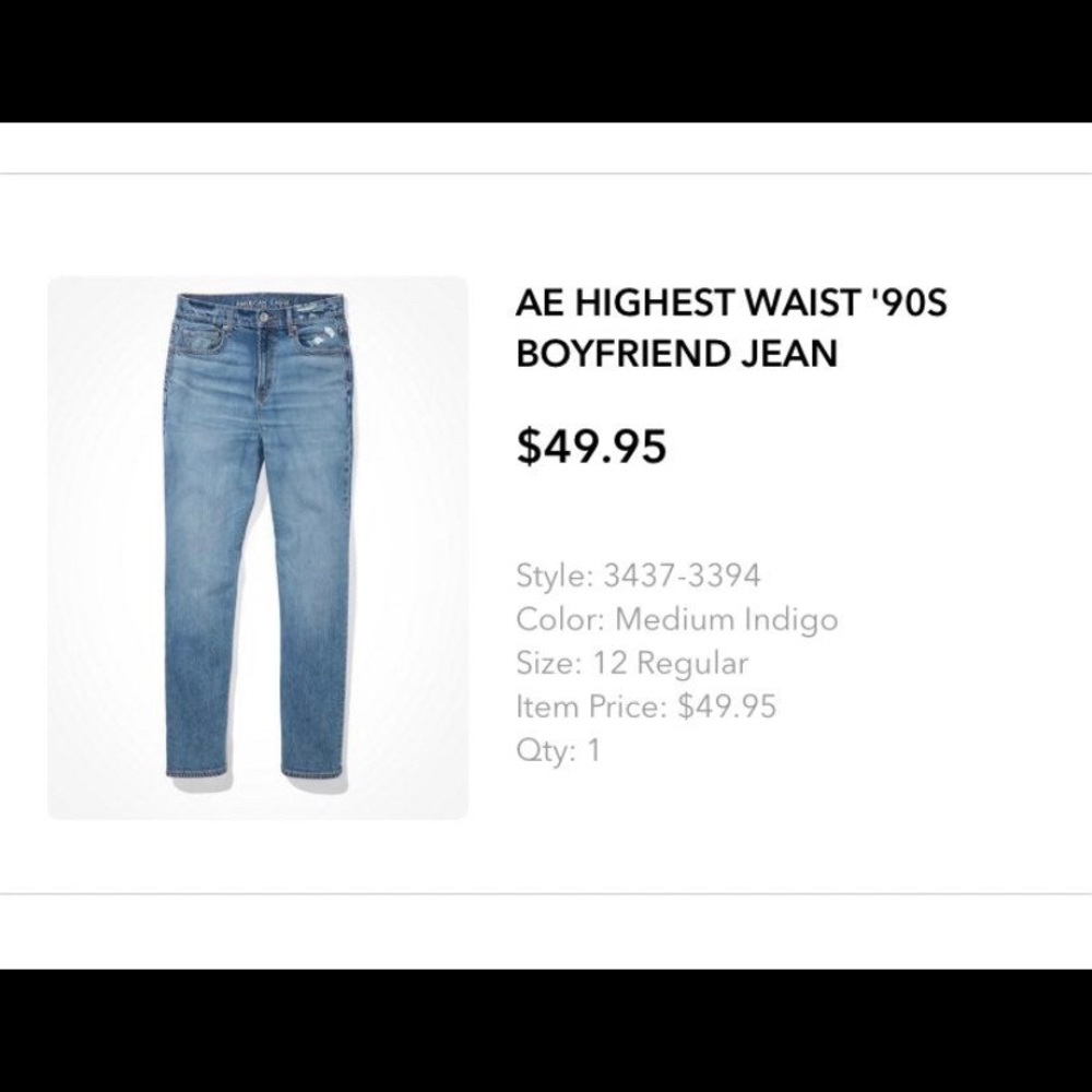 American Eagle 90s boyfriend jeans